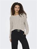 ONLCAPRI LS O-NECK CC KNT pumice stone