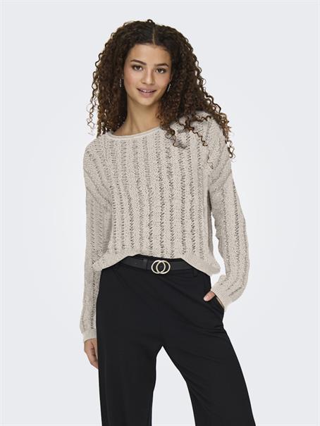 ONLCAPRI LS O-NECK CC KNT pumice stone