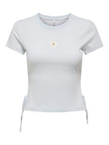ONLCARLA LIFE S/S DETAIL TOP BOX JRS ballad blue