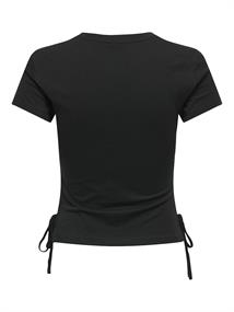 ONLCARLA LIFE S/S DETAIL TOP BOX JRS black