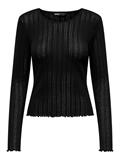 ONLCARLOTTA L/S TOP NOOS JRS black