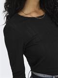 ONLCARLOTTA L/S TOP NOOS JRS black