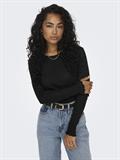 ONLCARLOTTA L/S TOP NOOS JRS black