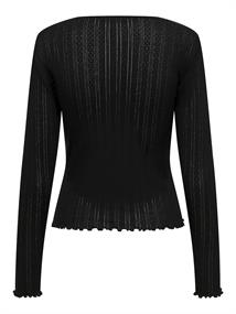 ONLCARLOTTA L/S TOP NOOS JRS black
