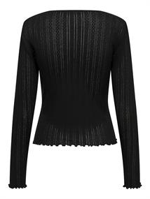 ONLCARLOTTA L/S TOP NOOS JRS black