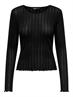 ONLCARLOTTA L/S TOP NOOS JRS black