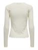 ONLCARLOTTA L/S TOP NOOS JRS cloud dancer