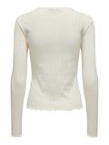 ONLCARLOTTA L/S TOP NOOS JRS cloud dancer