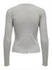 ONLCARLOTTA L/S TOP NOOS JRS hellgrau1