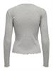 ONLCARLOTTA L/S TOP NOOS JRS hellgrau1