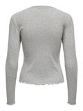 ONLCARLOTTA L/S TOP NOOS JRS hellgrau1