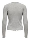 ONLCARLOTTA L/S TOP NOOS JRS hellgrau1