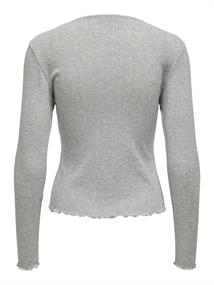 ONLCARLOTTA L/S TOP NOOS JRS hellgrau1