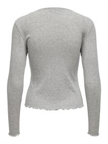 ONLCARLOTTA L/S TOP NOOS JRS hellgrau1