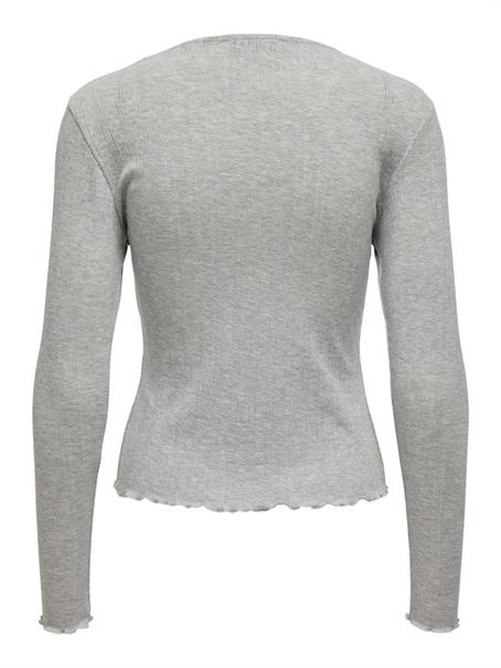 ONLCARLOTTA L/S TOP NOOS JRS hellgrau1