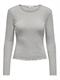 ONLCARLOTTA L/S TOP NOOS JRS hellgrau1