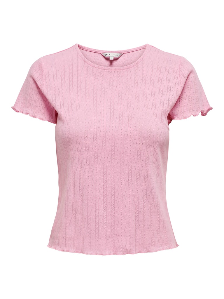 Only Damen T-Shirt ONLCARLOTTA S/S TOP JRS NOOS white bequem online kaufen  bei