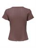 ONLCARLOTTA S/S TOP JRS NOOS rose brown