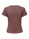 ONLCARLOTTA S/S TOP JRS NOOS rose brown