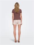 ONLCARLOTTA S/S TOP JRS NOOS rose brown