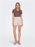 ONLCARLOTTA S/S TOP JRS NOOS rose brown