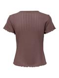 ONLCARLOTTA S/S TOP JRS NOOS rose brown