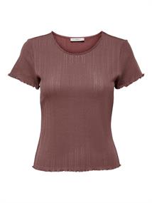 ONLCARLOTTA S/S TOP JRS NOOS rose brown