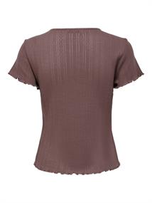 ONLCARLOTTA S/S TOP JRS NOOS rose brown