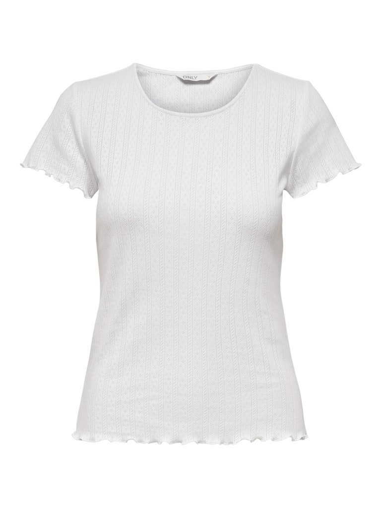 white kaufen online bei JRS T-Shirt S/S Only Damen bequem NOOS TOP ONLCARLOTTA