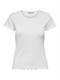 ONLCARLOTTA S/S TOP JRS NOOS white