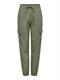 ONLCARO MW LIN PULL-UP CARGO PNT NOOS oil green