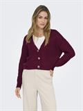 ONLCAROL NICE L/S CARDIGAN KNT NOOS cabernet