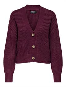 ONLCAROL NICE L/S CARDIGAN KNT NOOS cabernet