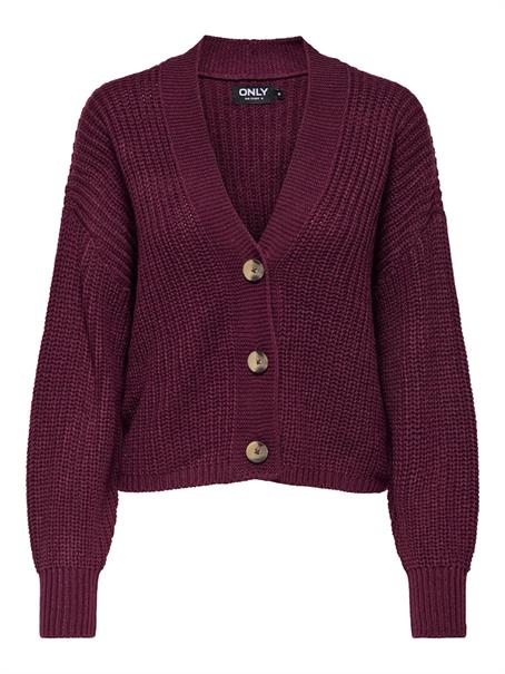 ONLCAROL NICE L/S CARDIGAN KNT NOOS cabernet