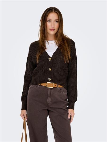 ONLCAROL NICE L/S CARDIGAN KNT NOOS chocolate torte