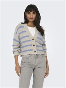 ONLCAROLNICE STRIPE CARDIGAN KNT NOOS pumice stone-blue heron