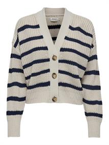 ONLCAROLNICE STRIPE CARDIGAN KNT NOOS pumice stone