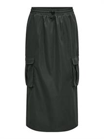 ONLCASHI CARGO LONG SKIRT WVN NOOS raven