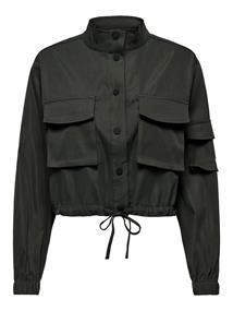 ONLCASHI SHORT JACKET WVN NOOS raven