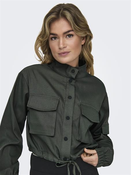 ONLCASHI SHORT JACKET WVN NOOS raven