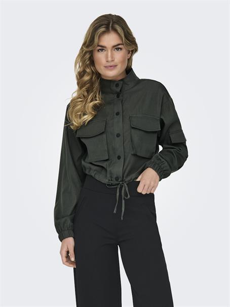 ONLCASHI SHORT JACKET WVN NOOS raven