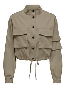 ONLCASHI SHORT JACKET WVN NOOS silver sage