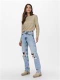 ONLCAVIAR LS PULLOVER CS KNT humus