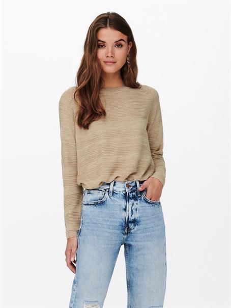 ONLCAVIAR LS PULLOVER CS KNT humus