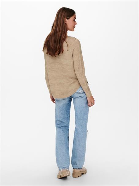 ONLCAVIAR LS PULLOVER CS KNT humus