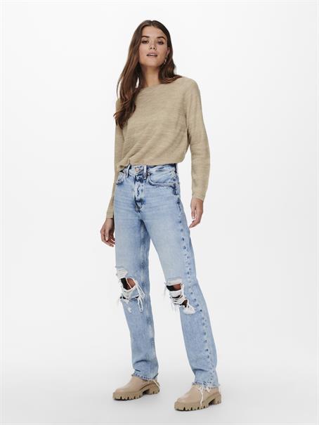ONLCAVIAR LS PULLOVER CS KNT humus