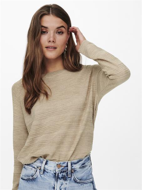 ONLCAVIAR LS PULLOVER CS KNT humus