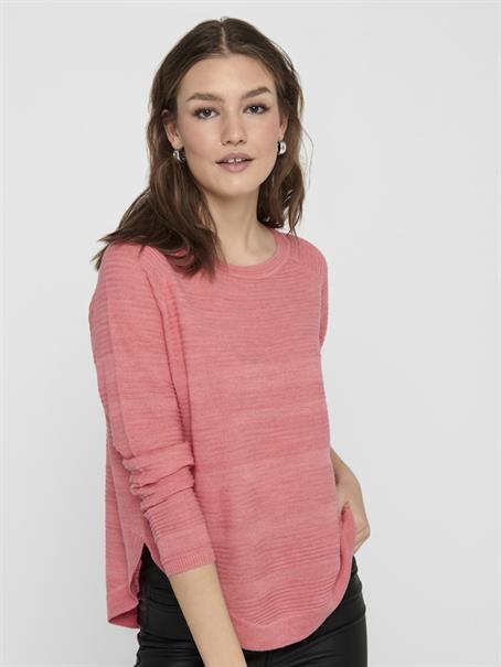 ONLCAVIAR LS PULLOVER CS KNT tea rose