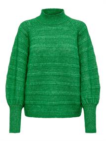 ONLCELINA LS HIGH PULLOVER RP KNT island green