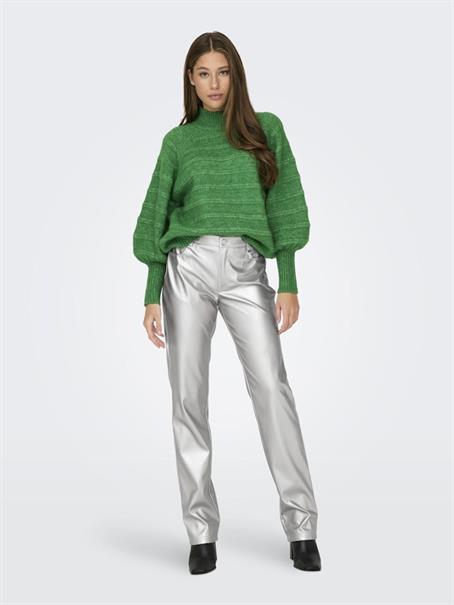 ONLCELINA LS HIGH PULLOVER RP KNT island green
